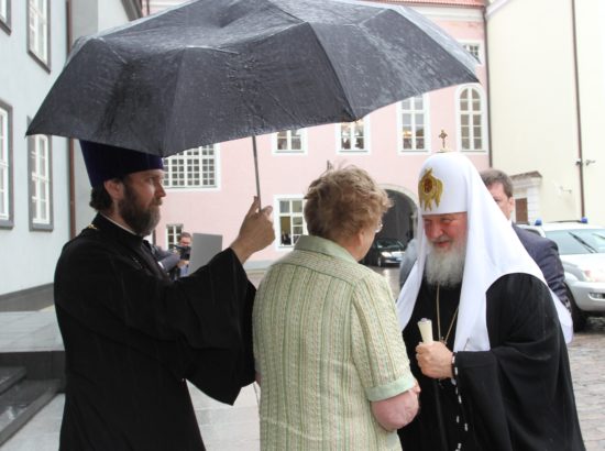 Riigikogu esimehe Ene Ergma kohtumine Moskva ja kogu Venemaa patriarhi Kirilliga